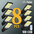 Garden Decorations 1~8PCS Solar Lights Outdoor Street Lamp With 3 Mode Waterproof Motion Sensor Security Lighting for Yard Path Patio 230414