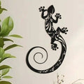 2024 Metal Gecko Outdoor Decor Lizard Wall Sculpture Metal Gecko Wall Art Lizard Outdoor Decor Hangable Sculpture Decoration For 240824