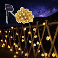 8-Mode Crystal Ball Solar String Light Outdoor Waterproof Solar Courtyard Light Used for Garden Party Decoration 250120