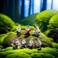 7pcs/set Funny Gnomes Garden Decor Fairy Gnome Statue Sculptures Ornament for Garden Lawn Patio Yard Landscape Dwarf Figurines 250228