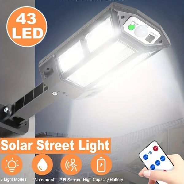 Outdoor solar light with motion sensor waterproof solar garden light courtyard light 250424