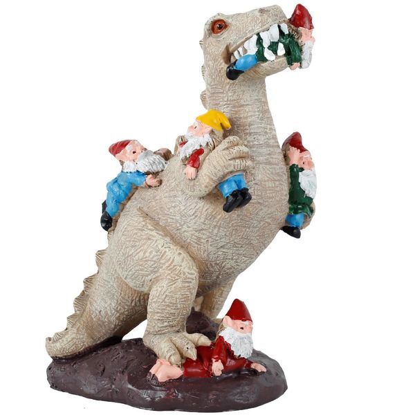 1PCS Dinosaur Gnomes Garden Statues Garden Decor Yard Decorations Outdoor Patio Yard Lawn Ornaments Housewarming Gifts 250528