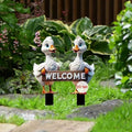 Micro Landscapes Decoration Acrylic Duck Garden Stake Cute 2D Garden Stake Waterproof Cartoon Animal Mini Figurine Lawn X250627