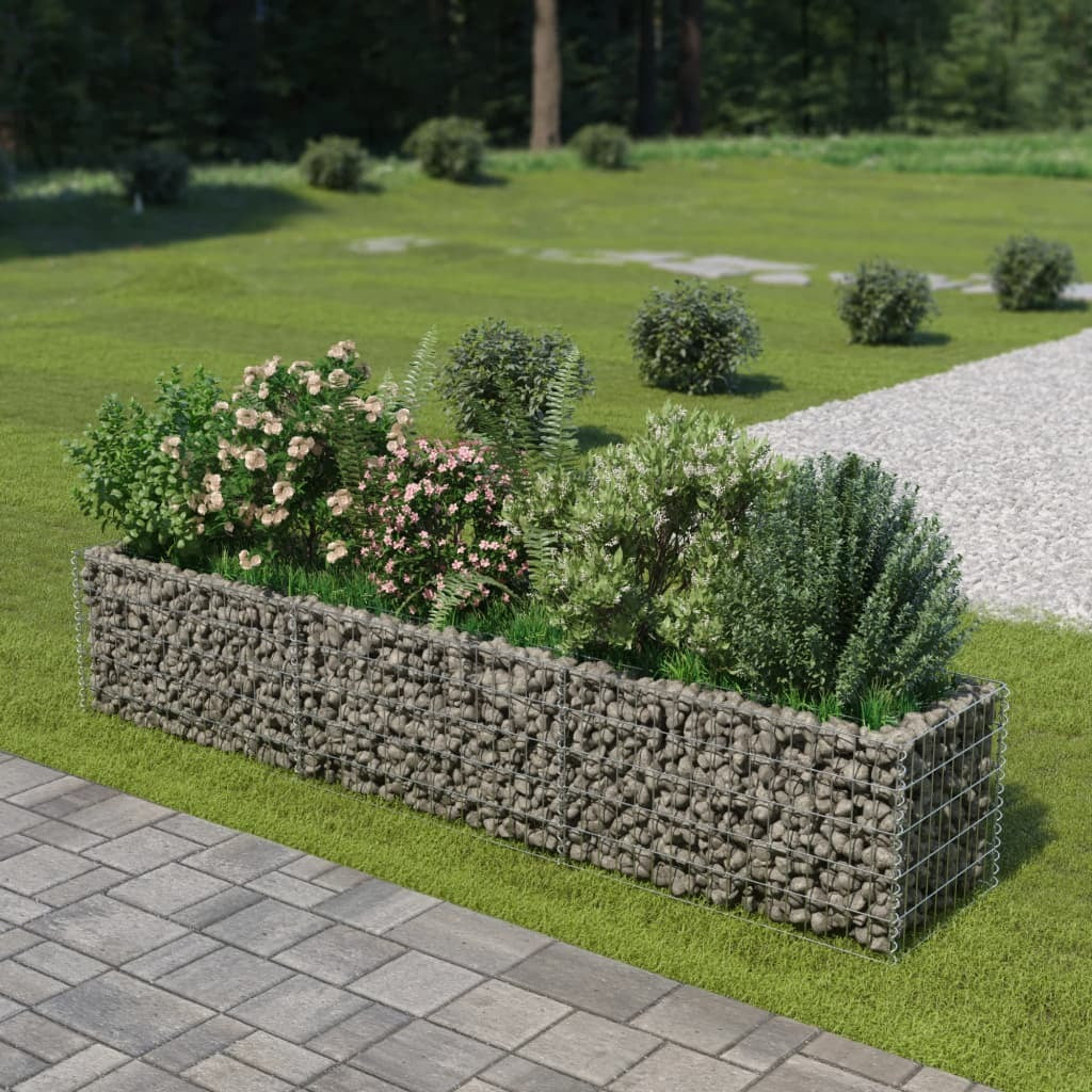 Gabion Raised Bed Galvanized Steel 106.3"x19.7"x19.7