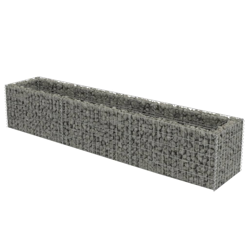Gabion Raised Bed Galvanized Steel 106.3"x19.7"x19.7