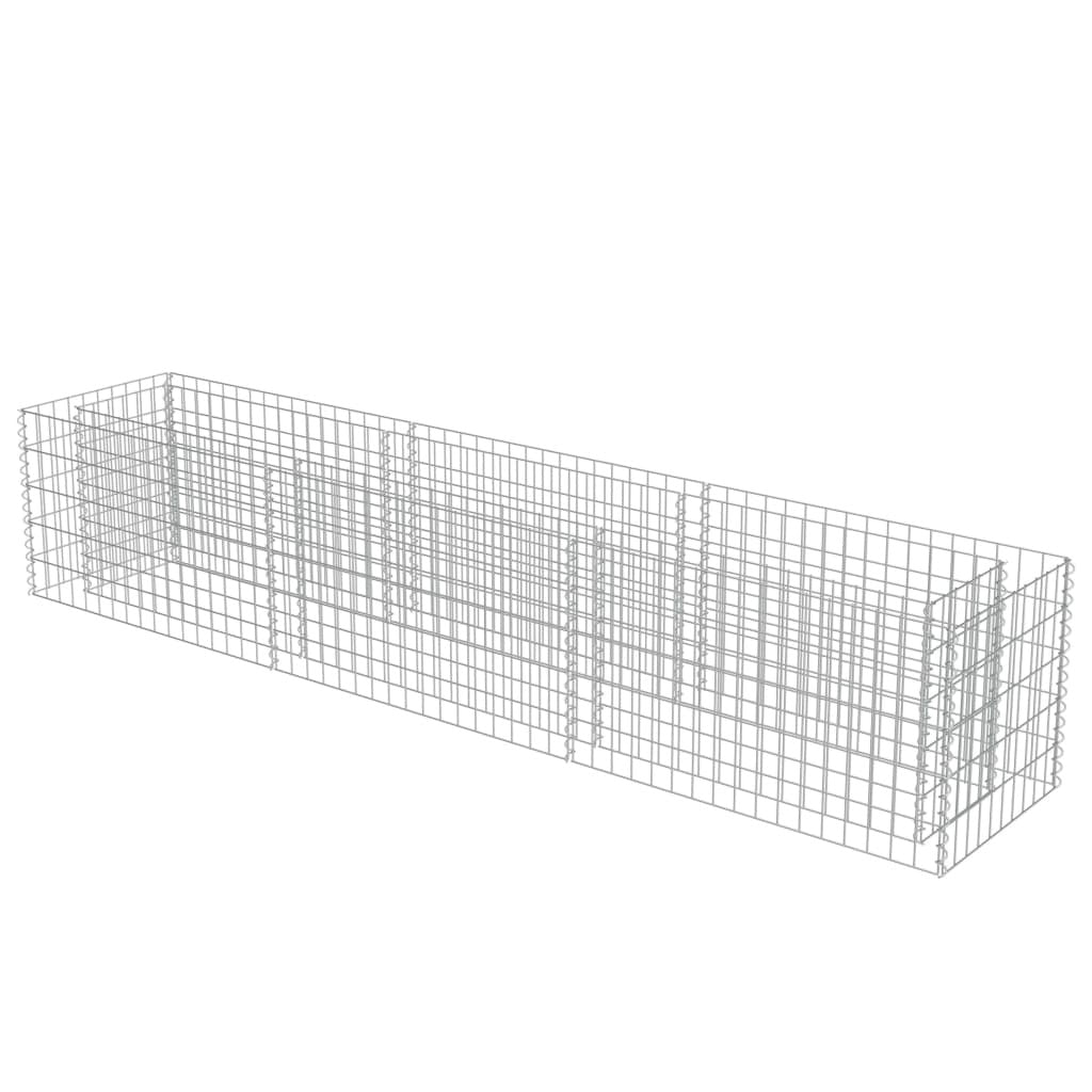 Gabion Raised Bed Galvanized Steel 106.3"x19.7"x19.7