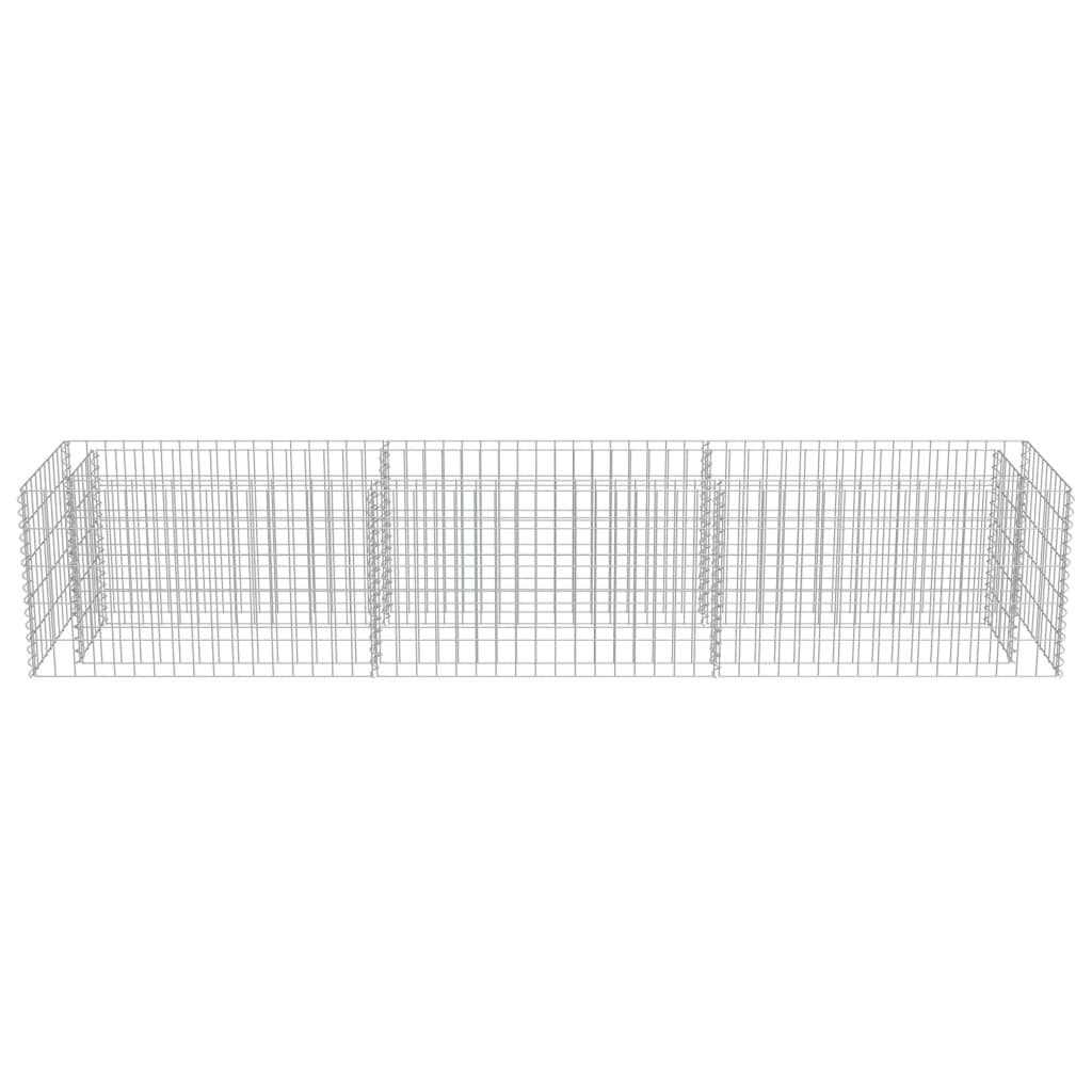 Gabion Raised Bed Galvanized Steel 106.3"x19.7"x19.7
