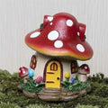 Mushroom House Mini Resin Outdoor Decoration Fairy Tale Garden Flower Pot Craft Home Decoration Garden Decoration 250424