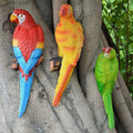 landscape Yard Decor Garden Decorations Parrot Figurine Wall Hanging Animal Sculpture Home Office Decoration Suitable For Outdoor Garden Trees. T240309 Ornament