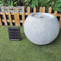 Modern Concise Ball Water Fountain Solar Led Lights Outdoor Home Garden Decoration