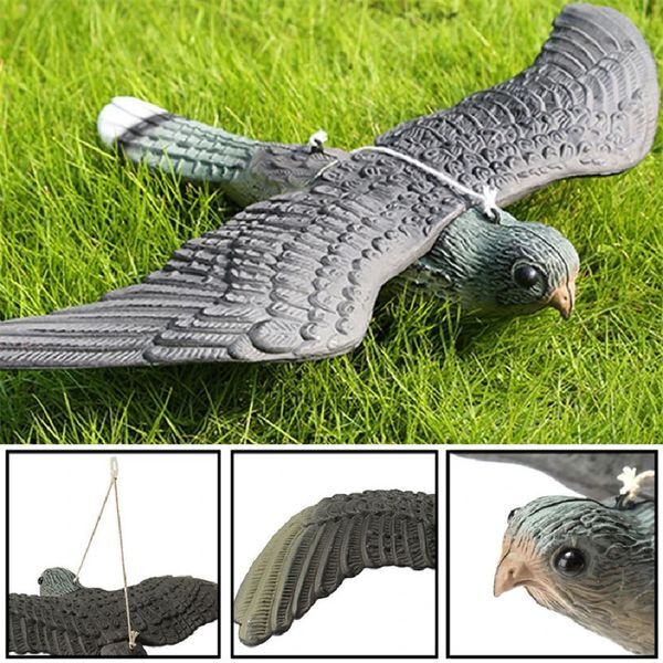 3D Fake Flying Falcon Hawk Bird Repellent Decoy Pest Control Garden Scarer Scarecrow Ornament For Hunting Yard Decoration 260128