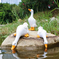 Duck Statues Landscape Ornament Farm Animal Simulation Model Statue Toy Chicken Duck Goose Figurine Sculpture Indoor Home Decor 260128