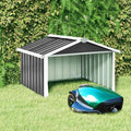 Garden Robot Lawnmower Shed 36.2"x38.2"x24.8" Galvanized Steel Anthracite