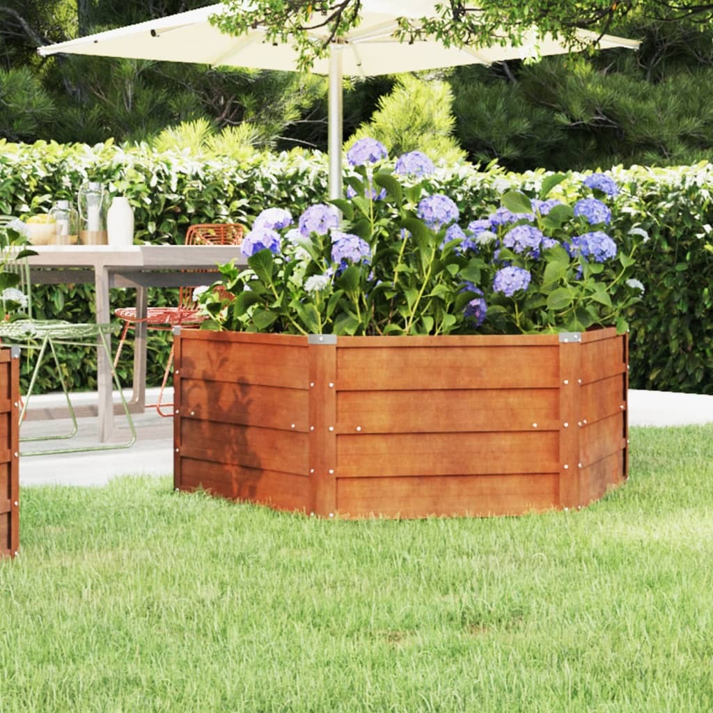 Garden Raised Bed Rusty Corten steel Large Garden Raised Bed