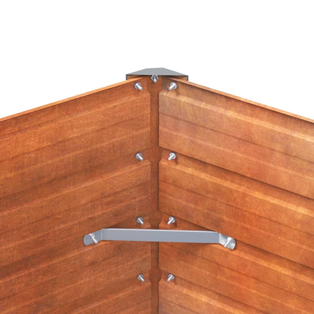 Garden Raised Bed Rusty Corten steel Large Garden Raised Bed