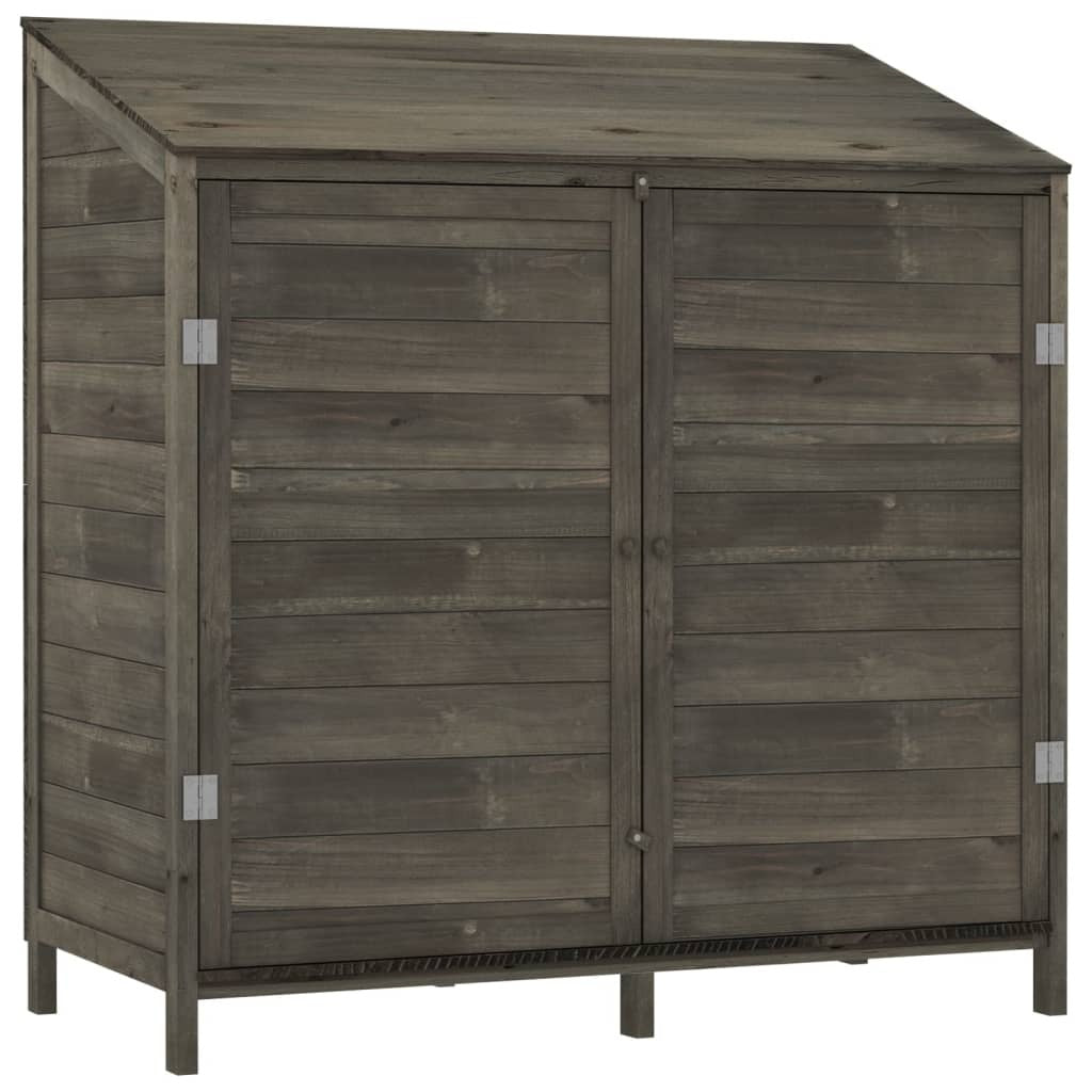 Garden Shed Anthracite 40.2"x20.5"x44.1" Solid Wood Fir