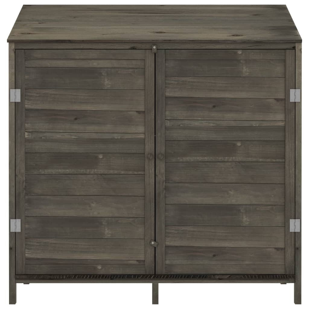Garden Shed Anthracite 40.2"x20.5"x44.1" Solid Wood Fir
