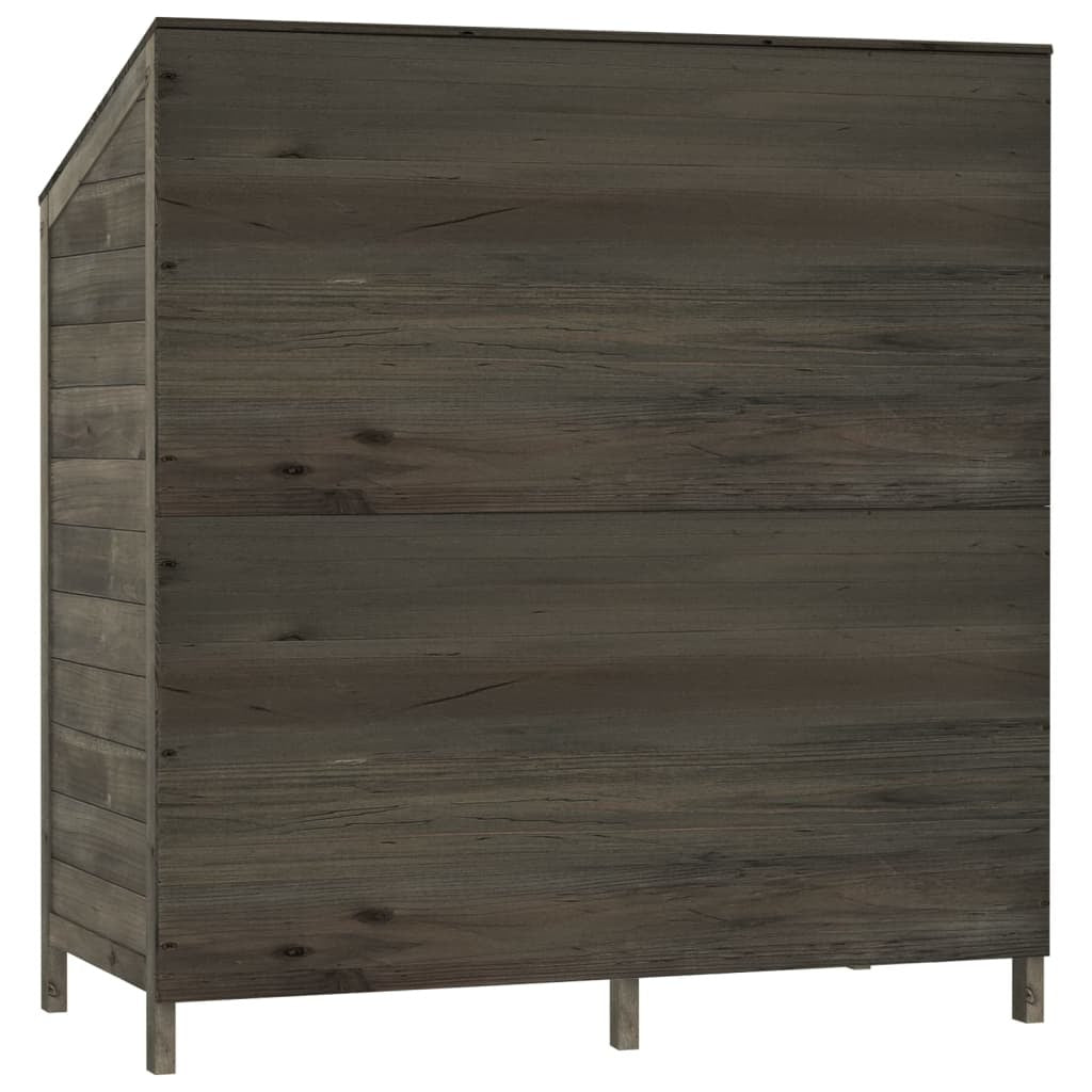 Garden Shed Anthracite 40.2"x20.5"x44.1" Solid Wood Fir