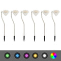 Solar LED Garden Lights 6 pcs 3.5"x3.1"x11.6"