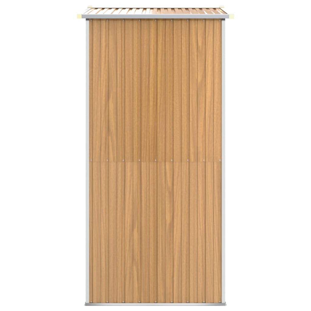 Garden Shed Light Brown 75.6"x42.5"x87.8" Galvanized Steel