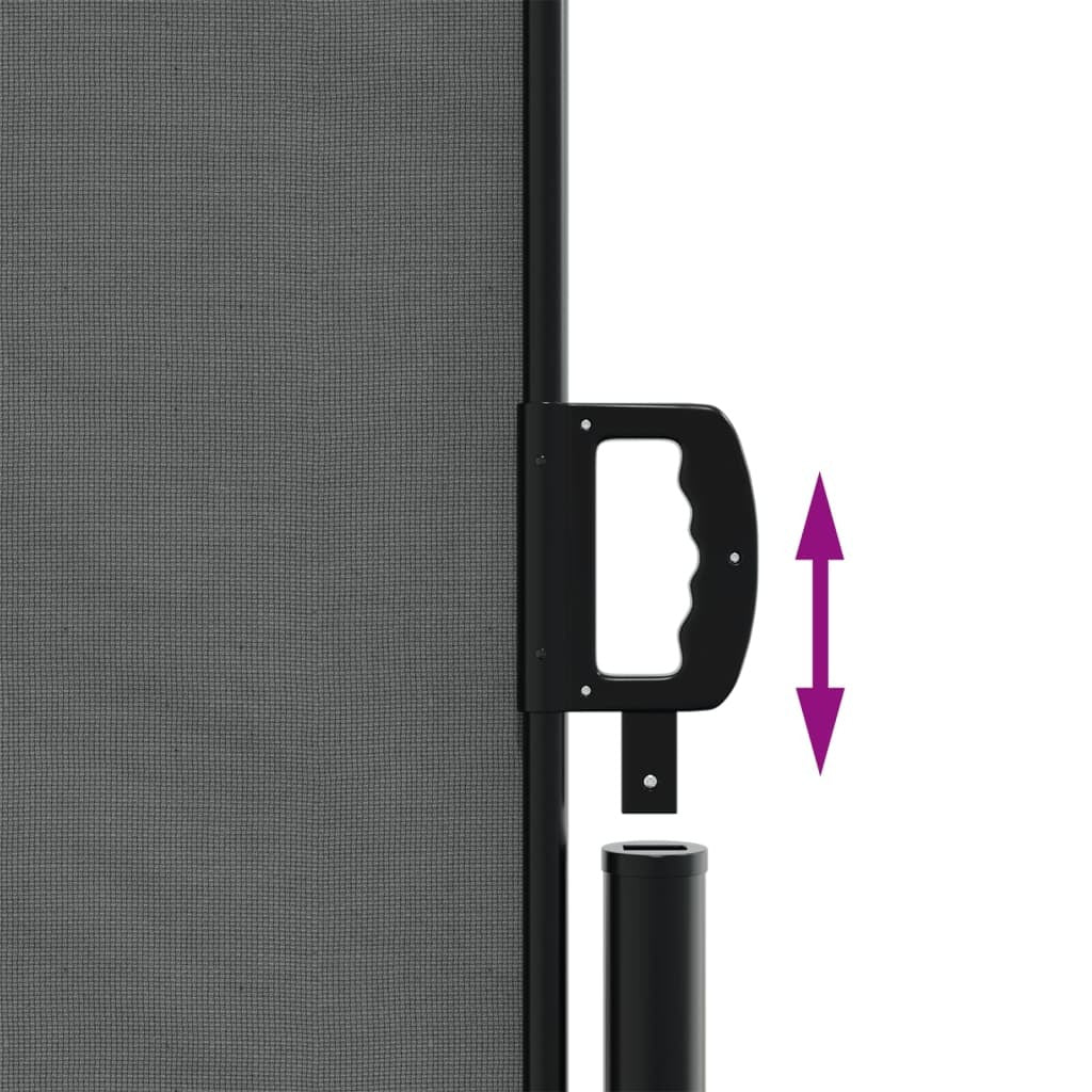 Retractable Side Awning Anthracite 86.6"x196.9