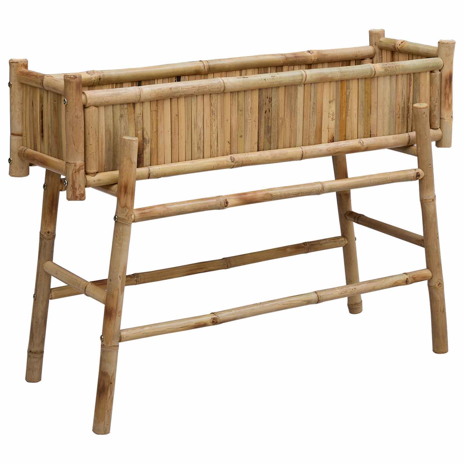 | Garden Planter with Holder | Natural 39.37 x 14.96 x 29.13 in