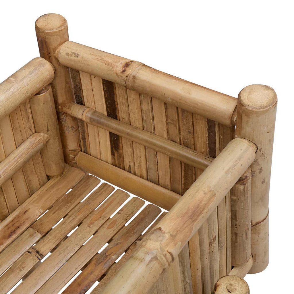 | Garden Planter with Holder | Natural 19.69 x 14.96 x 44.88 in