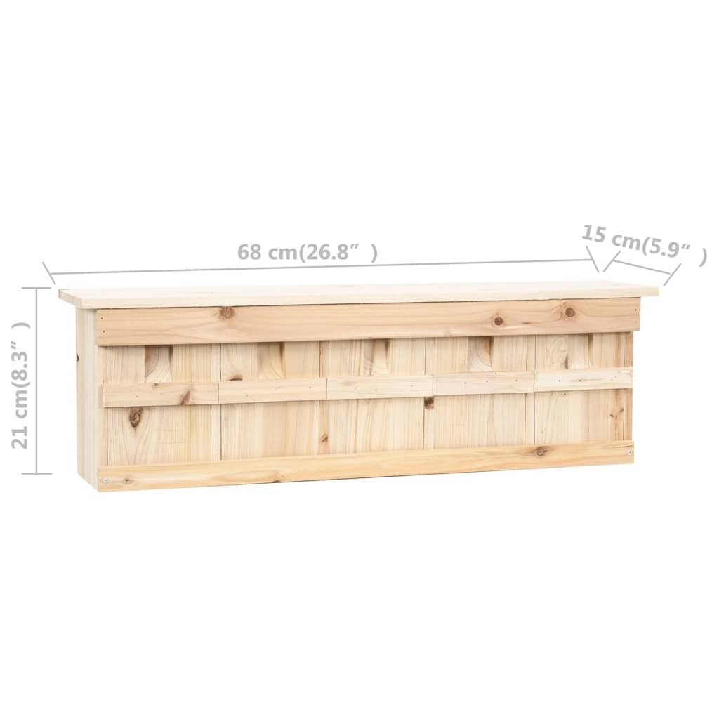 Sparrow House with 5 Rooms 26.8"x5.9"x8.3" Firwood