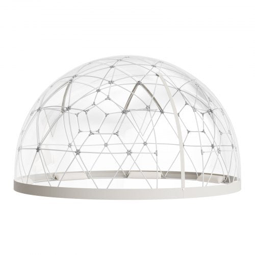 Garden Dome Igloo, 12 x 7.2 ft Outdoor Clear Bubble Tent for 4-7 Person, Weatherproof Geodesic Dome Greenhouse  with Window, PVC Igloo Tent for Backyard Patios Camping Party Wedding