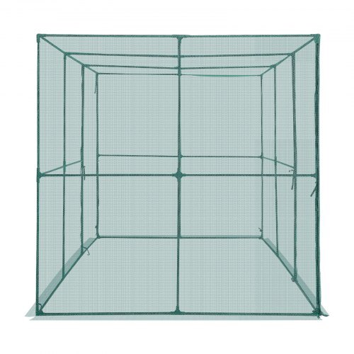 Crop Cage, 9.5 x 6.36 x 6.36 ft Plant Protection Tent with Zippered Door, Wind-Resistant Tall Crop Cage, Easy to Install, Outdoor Raised Bed Cover, Tomato Plant Netting for Garden Patio Lawn